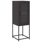Vidaxl buffet noir 36x39x107 cm acier lamin� � froid
