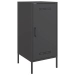 Vidaxl buffet noir 36x39x79 cm acier