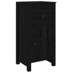 Vidaxl buffet noir 40x35x80 cm bois massif de pin Vidaxl buffet noir 40x35x80 cm bois massif de pin
