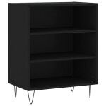 Vidaxl buffet noir 57x35x70 cm bois d?ingénierie Vidaxl buffet noir 57x35x70 cm bois d?ingénierie