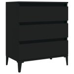Vidaxl buffet noir 60x35x70 cm bois d'ingénierie Vidaxl buffet noir 60x35x70 cm bois d'ingénierie