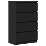 Vidaxl buffet noir 60x35x98, 5 cm bois d'ingénierie Vidaxl buffet noir 60x35x98, 5 cm bois d'ingénierie