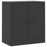 Vidaxl buffet noir 67x39x73 cm acier