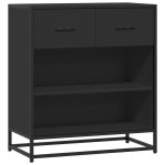 Vidaxl buffet noir 68x35x76 cm bois d'ing�nierie