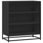 Vidaxl buffet noir 68x35x76 cm bois d'ing�nierie et m�tal