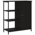 Vidaxl buffet noir 70x30x80 cm bois d'ing�nierie