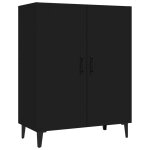 Vidaxl buffet noir 70x34x90 cm bois d'ingénierie Vidaxl buffet noir 70x34x90 cm bois d'ingénierie