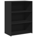 Vidaxl buffet noir 70x41x93 cm bois d'ing�nierie