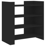 Vidaxl buffet noir 73, 5x35x75 cm bois d'ing�nierie