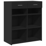 Vidaxl buffet noir 80x42, 5x93 cm bois d'ing�nierie