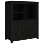 Vidaxl buffet noir 83x41, 5x100 cm bois massif de pin Vidaxl buffet noir 83x41, 5x100 cm bois massif de pin