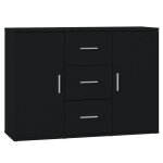 Vidaxl buffet noir 91x29, 5x65 cm bois d'ingénierie Vidaxl buffet noir 91x29, 5x65 cm bois d'ingénierie