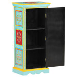 Vidaxl buffet peint � la main 40x30x90 cm bois de manguier solide