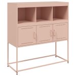 Vidaxl buffet rose 100, 5x39x107 cm acier