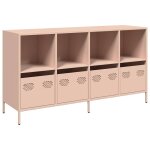 Vidaxl buffet rose 135x39x73, 5 cm acier lamin� � froid