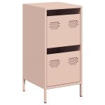 Vidaxl buffet rose 35x39x73, 5 cm acier lamin� � froid