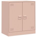 Vidaxl buffet rose 67x39x73 cm acier