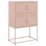 Vidaxl buffet rose 68, 5x38, 5x107 cm acier