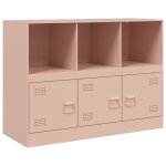 Vidaxl buffet rose 99x39x73 cm acier Vidaxl buffet rose 99x39x73 cm acier