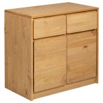Vidaxl buffet sauda ch�ne 80x43x75, 5 cm bois massif de pin