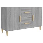Vidaxl buffet sonoma gris 100x36x60 cm bois d'ing�nierie