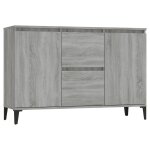 Vidaxl buffet sonoma gris 102x35x70 cm bois d'ingnierie