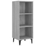 Vidaxl buffet sonoma gris 34, 5x32, 5x90 cm bois d'ingnierie