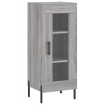 Vidaxl buffet sonoma gris 34, 5x34x90 cm bois d'ingnierie