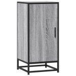Vidaxl buffet sonoma gris 35, 5x35x76 cm bois d'ing�nierie et m�tal