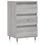 Vidaxl buffet sonoma gris 40x35x70 cm bois d'ingnierie