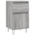 Vidaxl buffet sonoma gris 40x35x70 cm bois d'ing�nierie