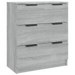Vidaxl buffet sonoma gris 60x30x70 cm bois d'ing�nierie