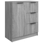 Vidaxl buffet sonoma gris 60x30x70 cm bois d'ingnierie