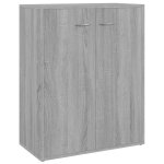 Vidaxl buffet sonoma gris 60x30x75 cm bois d'ingnierie