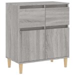 Vidaxl buffet sonoma gris 60x35x70 cm bois d'ing�nierie