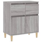 Vidaxl buffet sonoma gris 60x35x70 cm bois d'ingnierie
