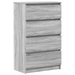 Vidaxl buffet sonoma gris 60x35x98, 5 cm bois d'ingnierie