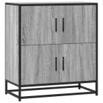 Vidaxl buffet sonoma gris 68x35x76 cm bois d'ing�nierie