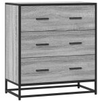 Vidaxl buffet sonoma gris 68x35x76 cm bois d'ingénierie et métal Vidaxl buffet sonoma gris 68x35x76 cm bois d'ingénierie et métal