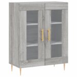 Vidaxl buffet sonoma gris 69, 5x34x90 cm bois d'ingénierie Vidaxl buffet sonoma gris 69, 5x34x90 cm bois d'ingénierie