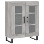 Vidaxl buffet sonoma gris 69, 5x34x90 cm bois d'ingnierie