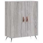 Vidaxl buffet sonoma gris 69, 5x34x90 cm bois d'ing�nierie