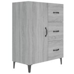 Vidaxl buffet sonoma gris 69, 5x34x90 cm bois d'ingnierie