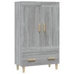 Vidaxl buffet sonoma gris 70x31x115 cm bois d'ing�nierie