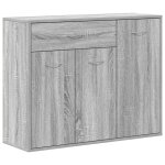 Vidaxl buffet sonoma gris 88x30x70 cm bois d'ing�nierie