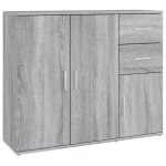 Vidaxl buffet sonoma gris 91x29, 5x75 cm bois d'ing�nierie