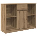Vidaxl buffet avec tiroir ch�ne artisanal 101x35x76 cm bois ing�nierie