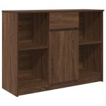 Vidaxl buffet avec tiroir ch�ne brun 101x35x76 cm bois d'ing�nierie