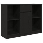Vidaxl buffet avec tiroir chne noir 101x35x76 cm bois d'ingnierie