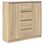 Vidaxl buffet et tiroirs ch�ne sonoma 100, 5x35x98, 5 cm bois ing�nierie
